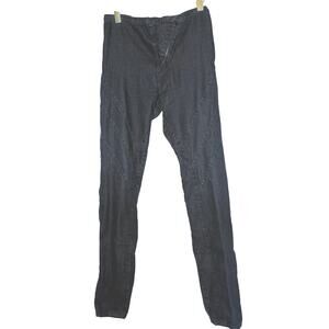 Prairie Underground Denim Asymmetrical Zipper Dark Wash Jeans Grunge Medium